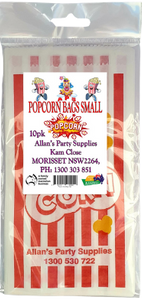 #5 APS, Popcorn  Bags, Movie Night, Birthday Parties ,Paper Popcorn Bags  pk10