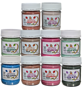 #4 APS, 10 X 150G Jars, Concentrated Fairy Floss Sugar. You Choose your flavours