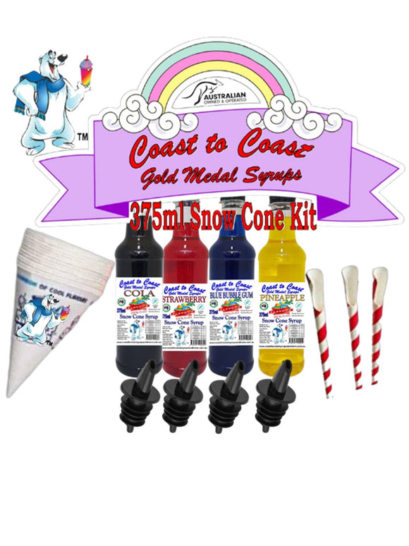 #2- Coast to Coast Gold Medal Syrups, Snow Cone Kit 375