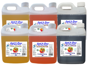 #2 Coast to Coast Gold Medal Syrups, 6 x 2ltr Premium Cocktail Syrup, Slushie Mix.