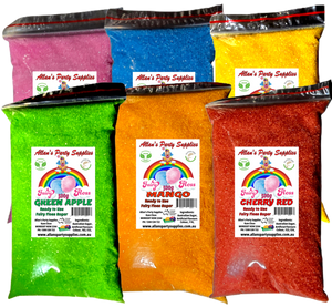 6 x 500g Bags Fairy Floss Sugar Ready to Use, 6 Flavours, You Choose Your Flavours