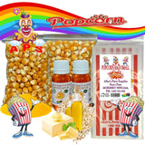 #3 APS, 2 x 8oz Cinema Quality Popcorn Kit, Premium Corn, Butter Salt ,Oil, Popcorn bags