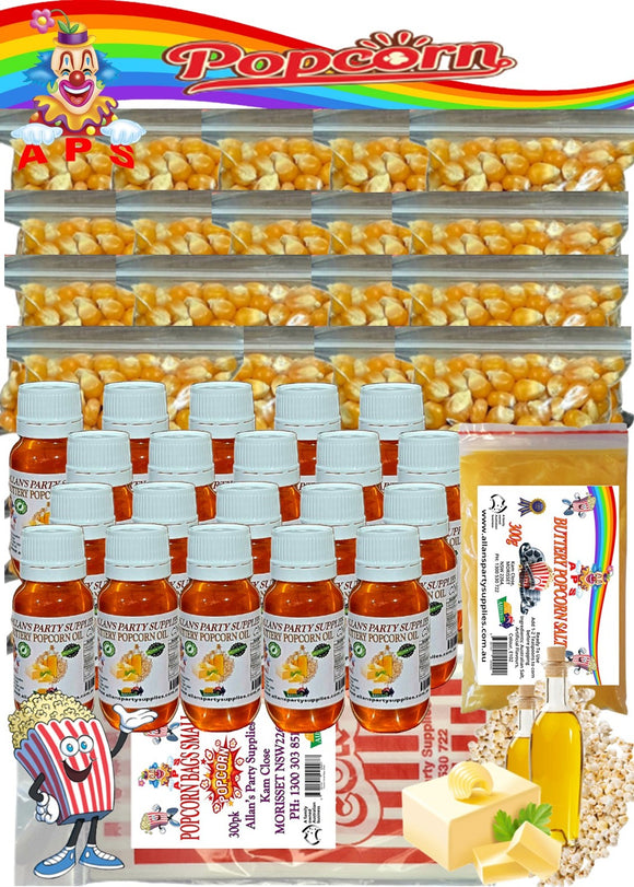 #3 APS,300 SERVES 8OZ CINEMA QUALITY POPCORN KIT