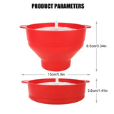 High Quality Microwave Popcorn Bowl Bucket Silicone DIY Popcorn Maker with Lid