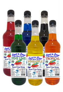 #3 Coast to Coast Gold Medal Syrups, Snow Cone Syrup  6 x 750 ml Assorted Flavours