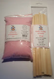 Fairy Floss 500g Sugar & 25 Sticks Serve Kit, Cherry Red,Fairy Floss Machine,