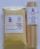 Fairy Floss Sugar & Sticks 50 Serve Kit, Lemon Yellow, Fairy Floss Machine,
