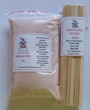 Fairy Floss Sugar & Sticks 50 Serve Kit, Lemon Yellow, Fairy Floss Machine,